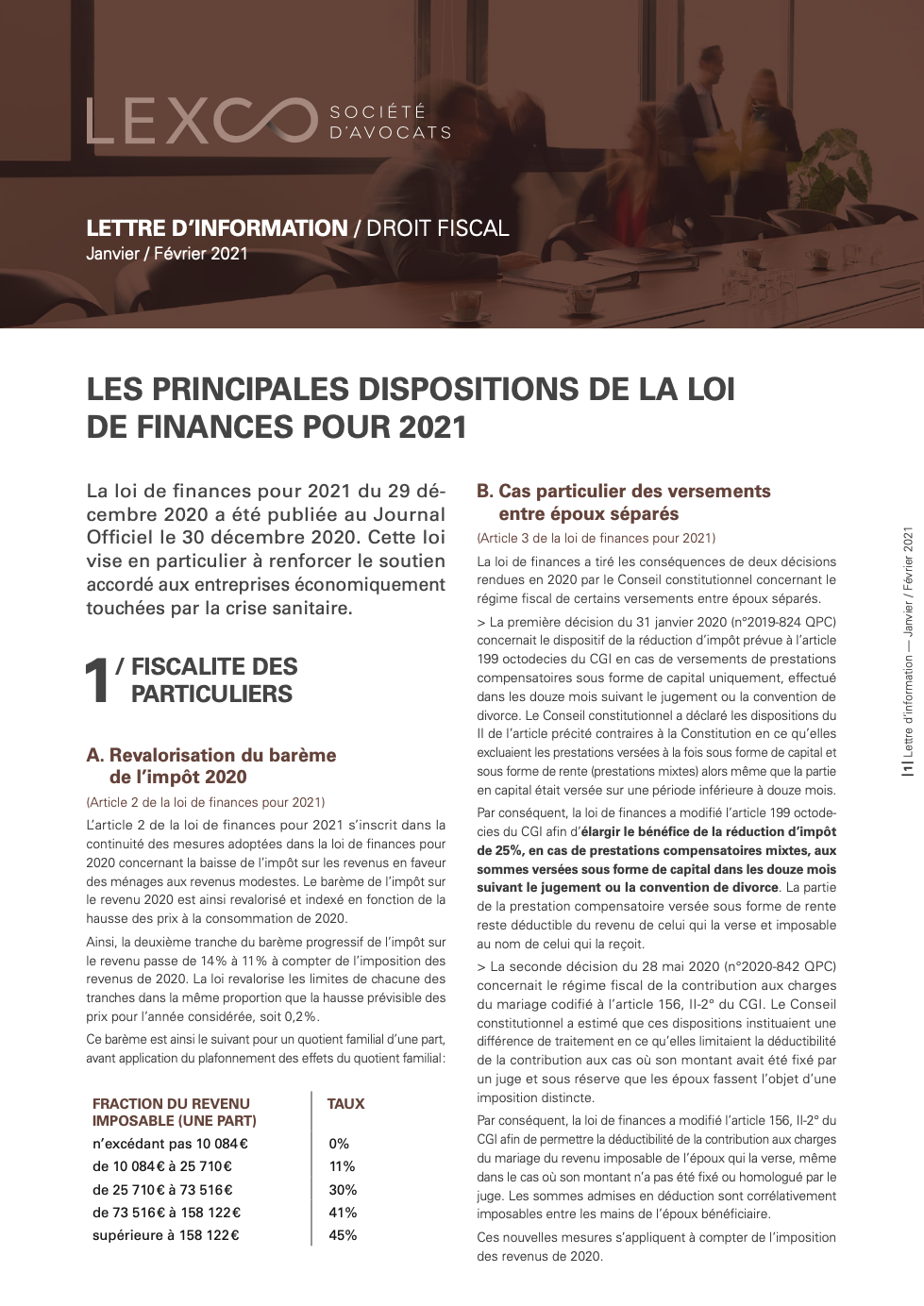 Lettre info janvier fevrier 2021